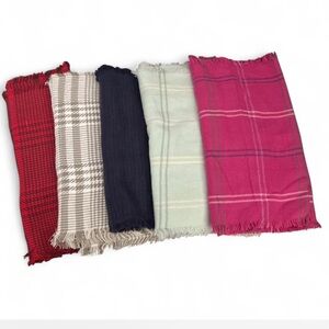 Set of 5 Infinity Style Acrylic Scarves